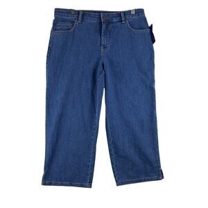 Kim Rogers Straight Leg Easy Fit Jean Capris Women's 6P Comfort Cotton Stretch